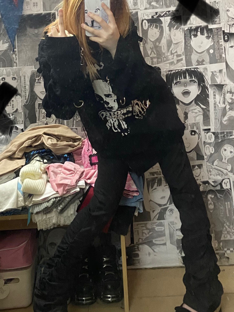 REDDACHIC 여성용 고스 로리타 블랙 팬츠, 캐주 - Women Shoes Jeans 리뷰 및 가격